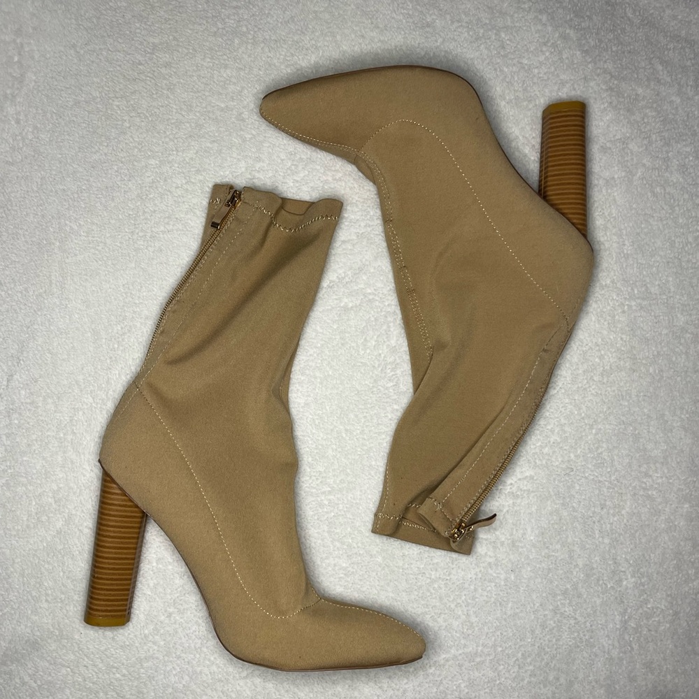 Nude Sock Boot Size 9
